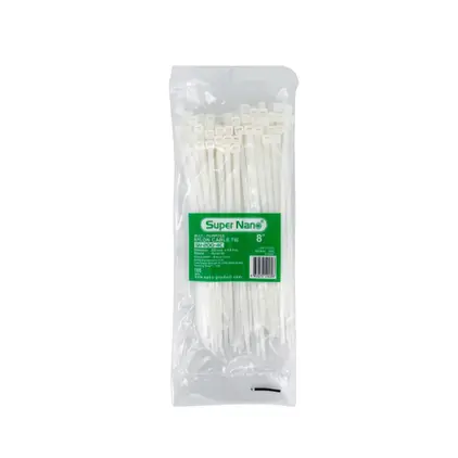 สายรัดเคเบิ้ลไทร์ 200 มม. (8 นิ้ว) SN200-4C สีขาว NANO