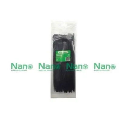 สายรัดเคเบิ้ลไทร์ 250 มม. (10 นิ้ว) SN250-4B สีดำ NANO