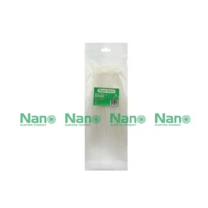 สายรัดเคเบิ้ลไทร์ 250 มม. (10 นิ้ว) SN250-4C สีขาว NANO