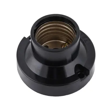 ขั้วแป้นเล็ก E27 +สาย VSF ST5119 สีดำ