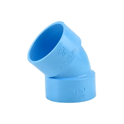 ข้องอ 45 องศา PVC 3 นิ้ว (บาง) 3A