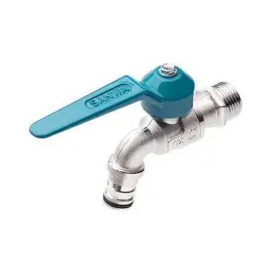 ก๊อกบอลแฟนซี 1/2 นิ้ว CK15 FG สีเขียว SANWA