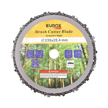ใบตัดหญ้าฟันโซ่ 9 นิ้ว 18 ฟัน EUROX