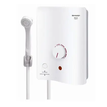 เครื่องทำน้ำอุ่น 3500 W WH-34 (ทองแดง) สีขาว SHARP