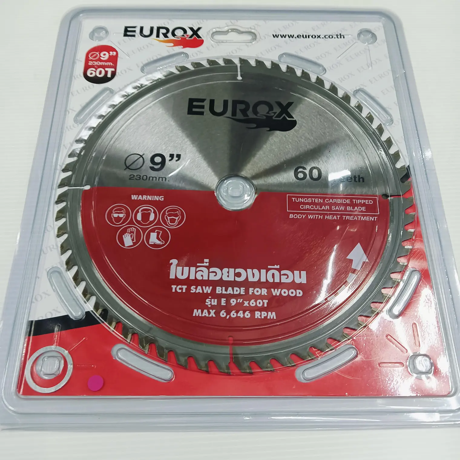 ใบเลื่อยวงเดือน E 9 นิ้ว 60 ฟัน EUROX