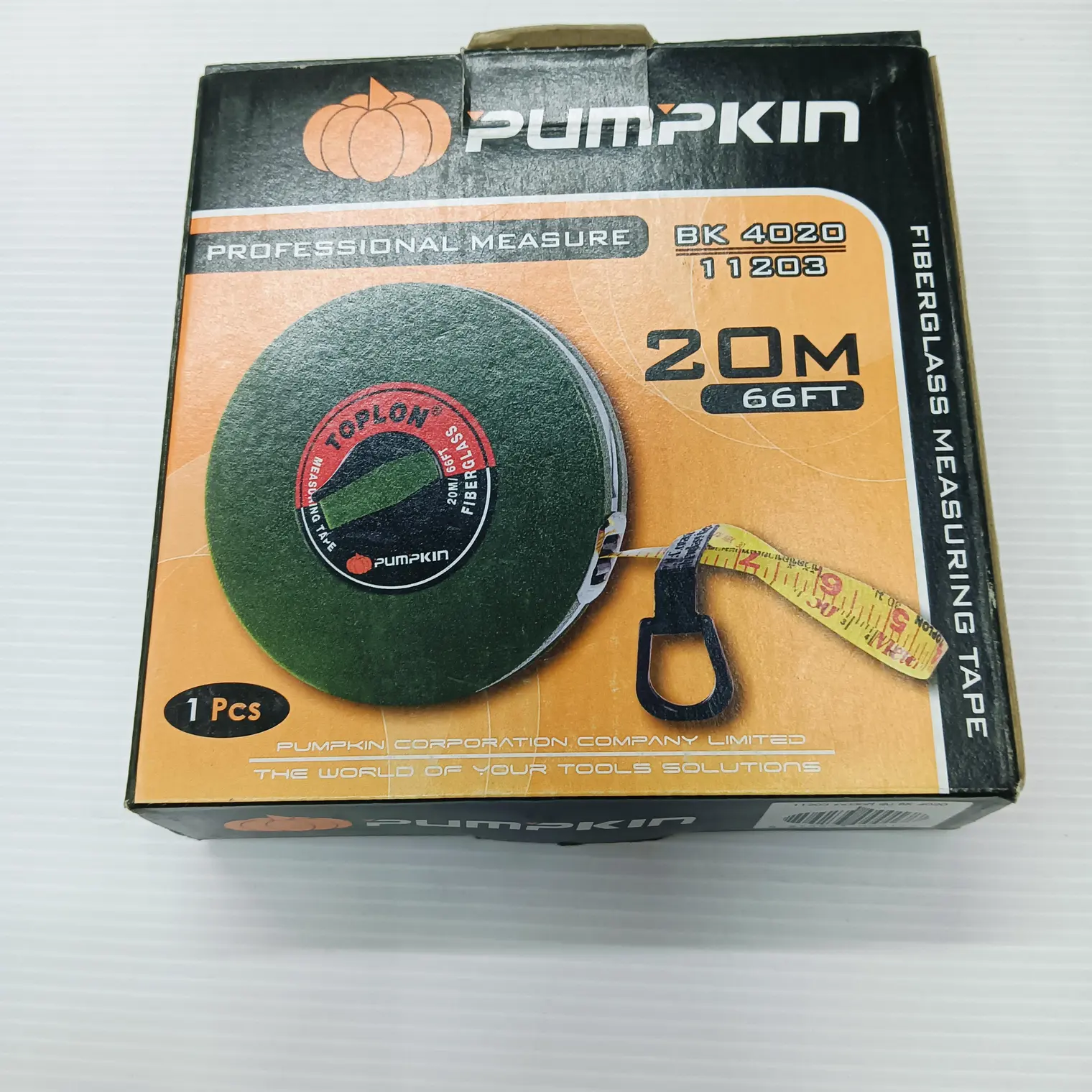 เทปวัดที่ TOPLON 20 ม. BK-2013 PUMPKIN