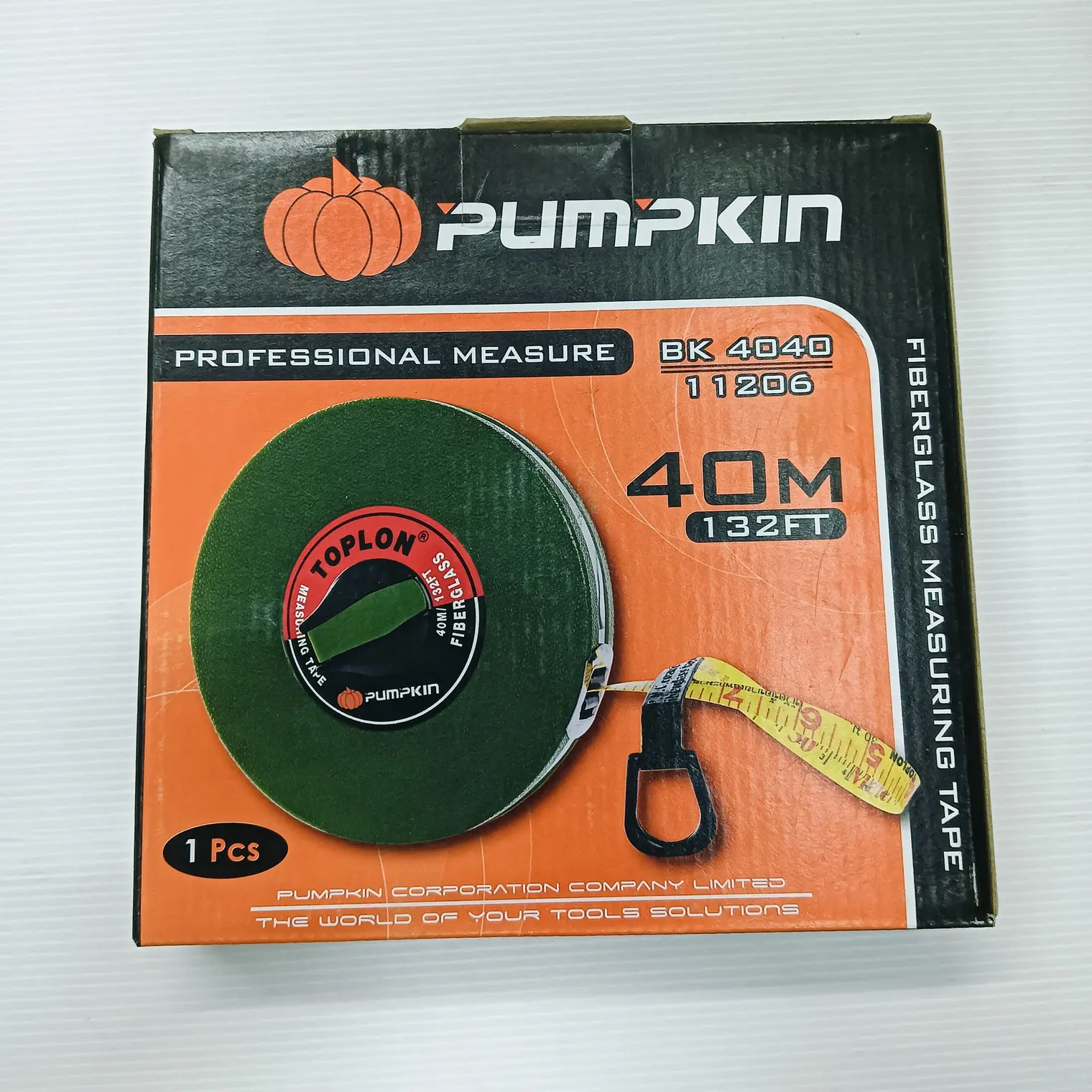 เทปวัดที่ TOPLON 40 ม. BK-4013 PUMPKIN