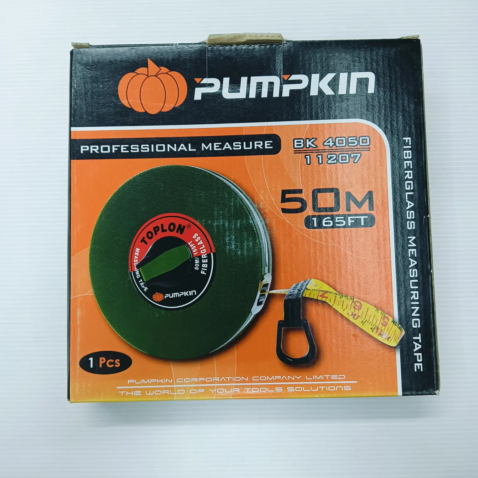 เทปวัดที่ TOPLON 50 ม. BK-4050 PUMPKIN