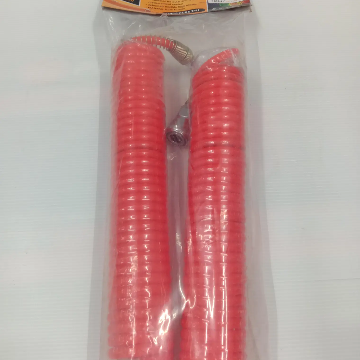 สายลมขดสปริง APOLLO พร้อม coupler 5 x 8 มม. 12 ม. สีส้ม PUMPKIN