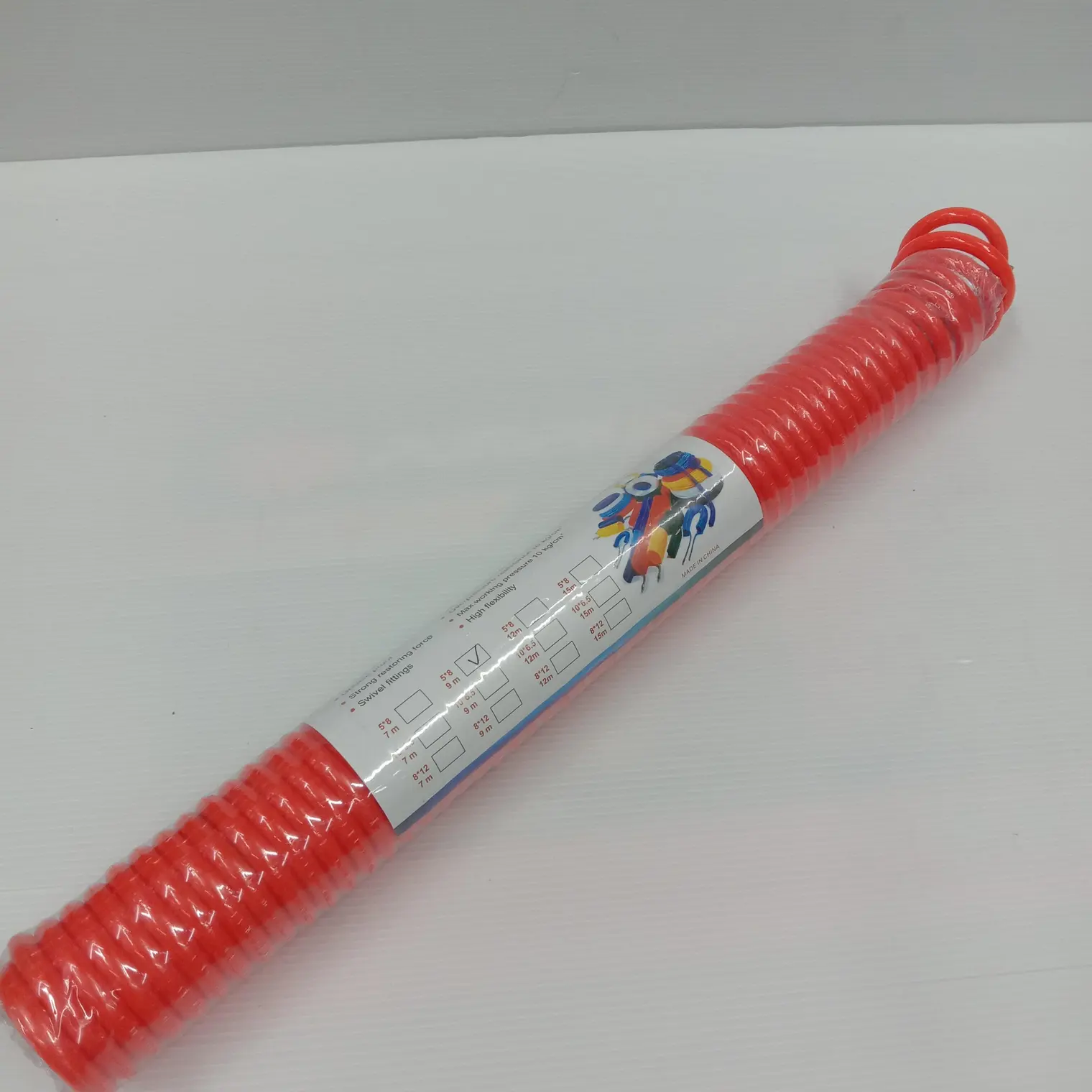 สายลม PU แบบสปริง 5 x 8 มม. 9 ม. สีส้ม STARWAY