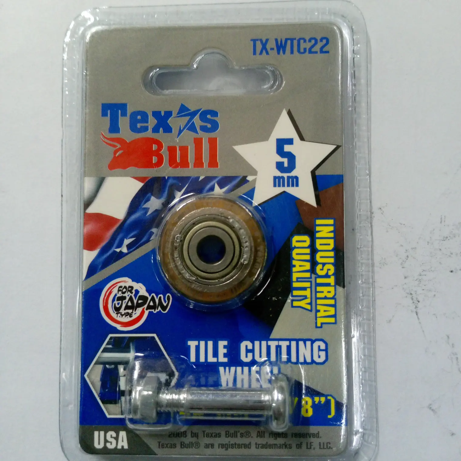 ใบมีดแท่นตัดกระเบื้อง Texas Bull 22 มม. รุ่น TX-WTC22 PUMPKIN