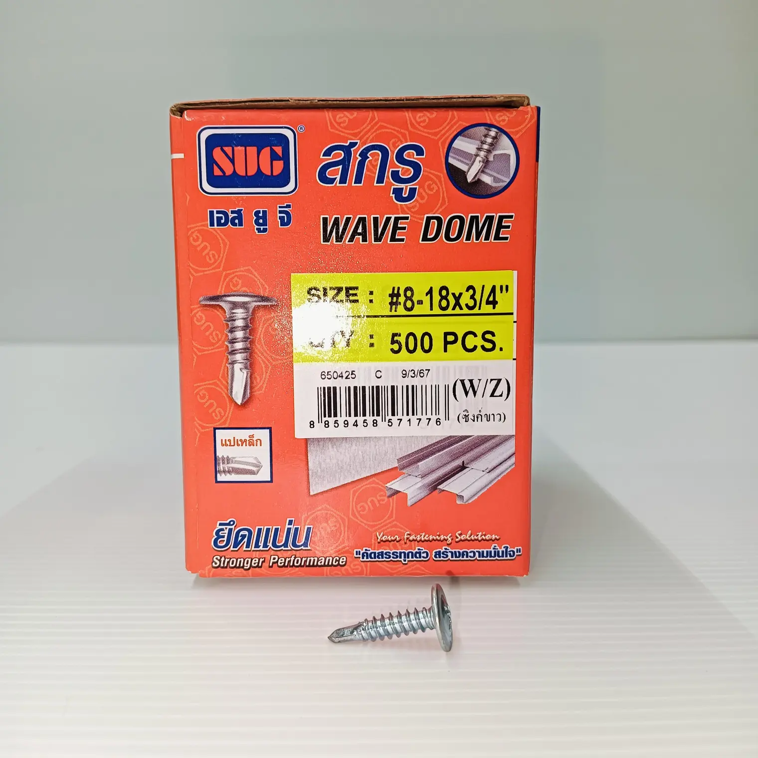 สกรู WAVE-DOME #8-18x3/4 W/Z SUG