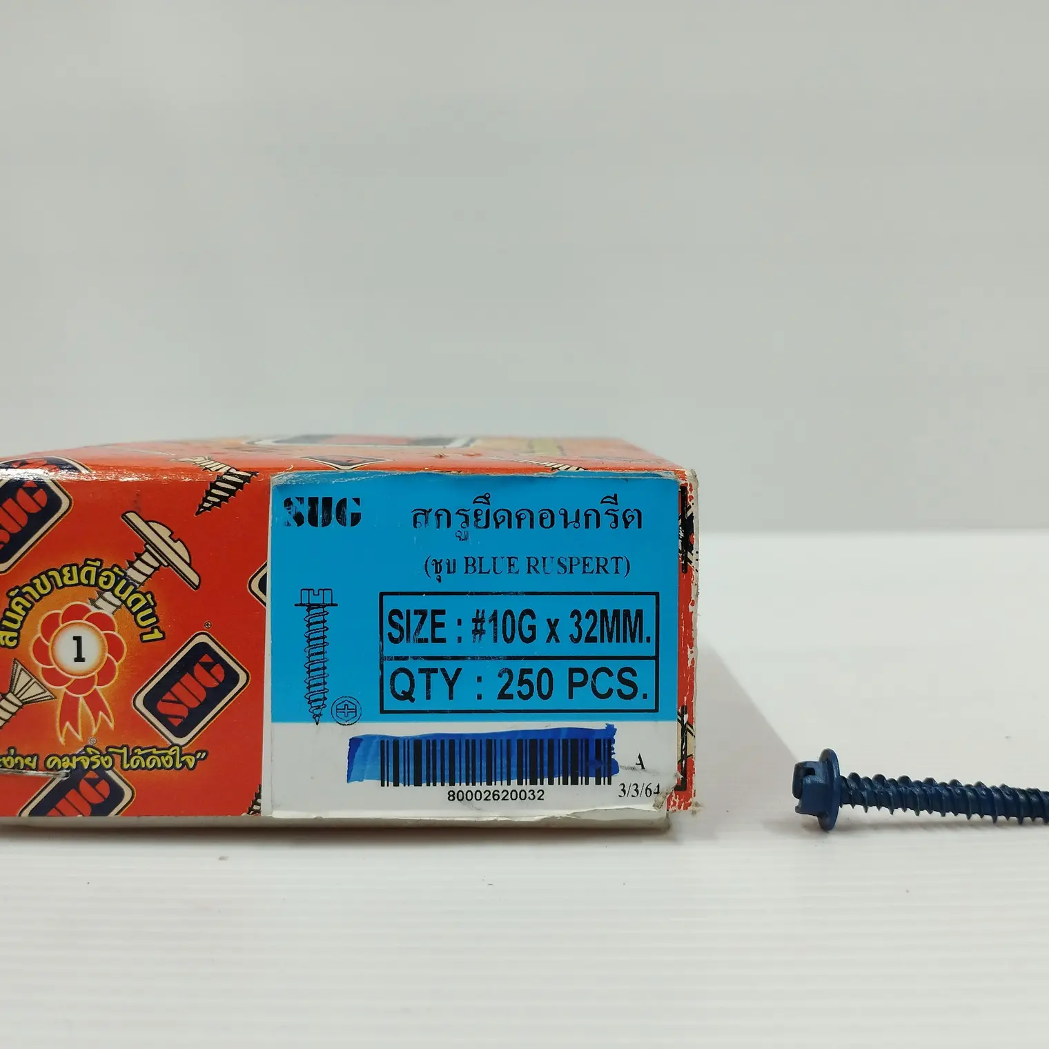 สกรูยึดคอนกรีต -CON BLUE RUSPERT #10Gx32m SUG