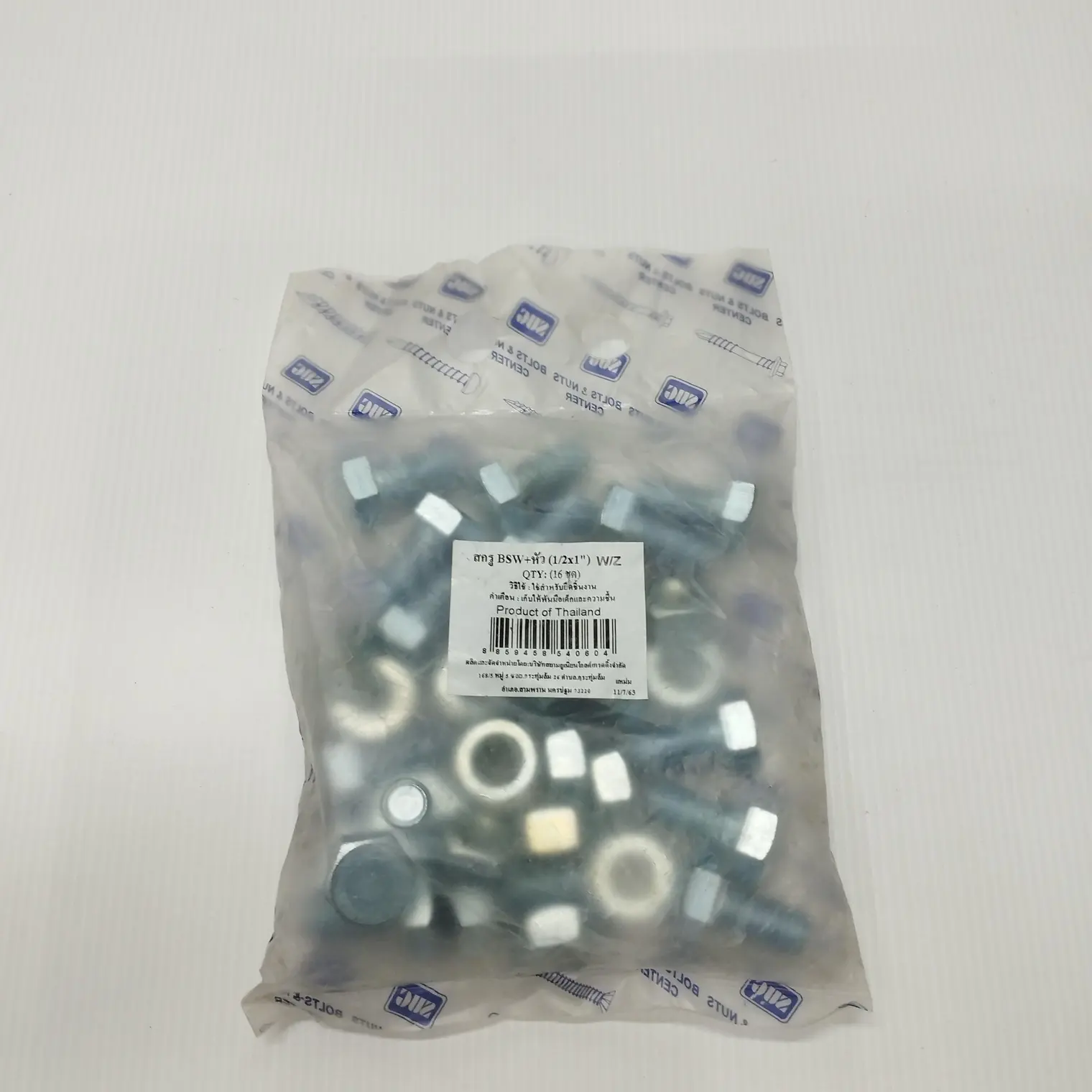 สกรู BSW+หัว W/Z 1/2x1นิ้ว (16ชุด) TITAN