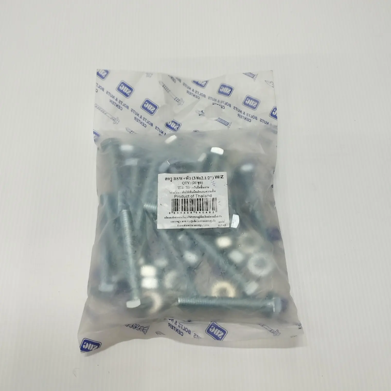 สกรู BSW+หัว W/Z 3/8x1-1/2นิ้ว (27ชุด) TITAN