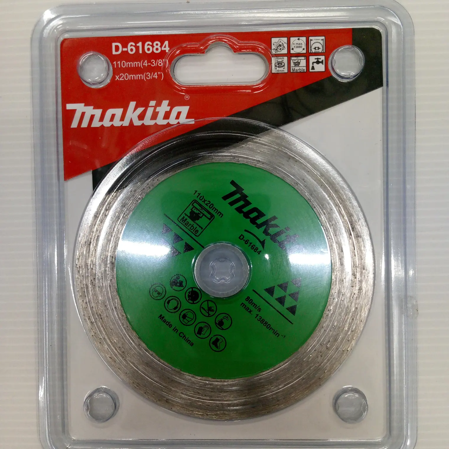 ใบตัดเพชร น้ำ-หินอ่อน 4 นิ้ว (บาง) MP003208 D-61684 MAKITA