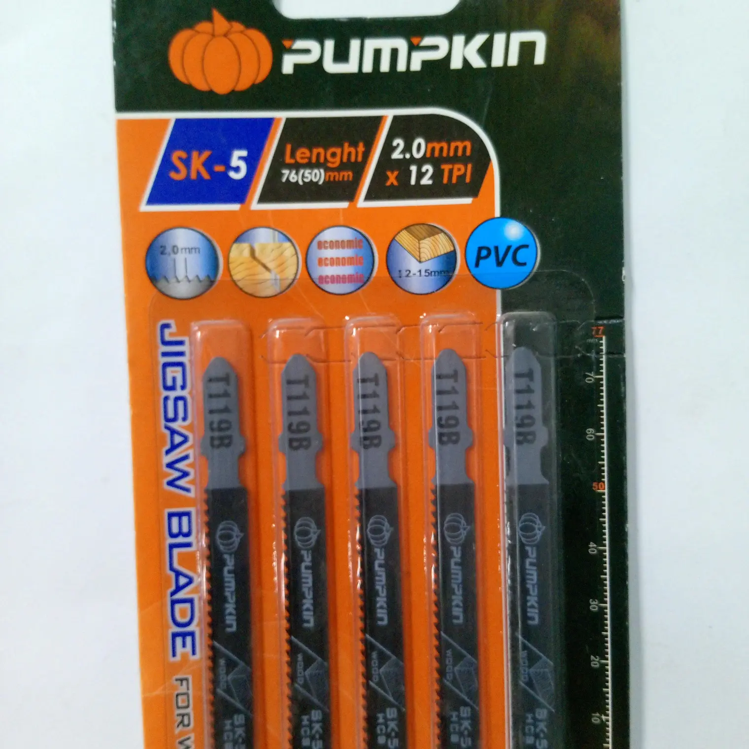 ดอกสว่าน ใบเลื่อยจิ๊กซอว์ T1119B (FOR BOSCH) PUMPKIN