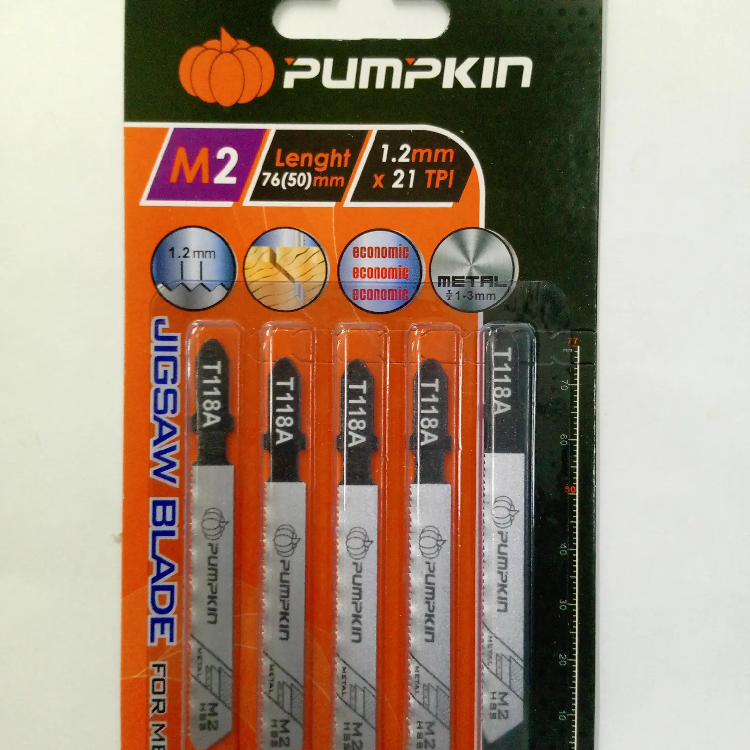 ใบเลื่อยจิ๊กซอว์ T118A(FOR BOSCH) PUMPKIN