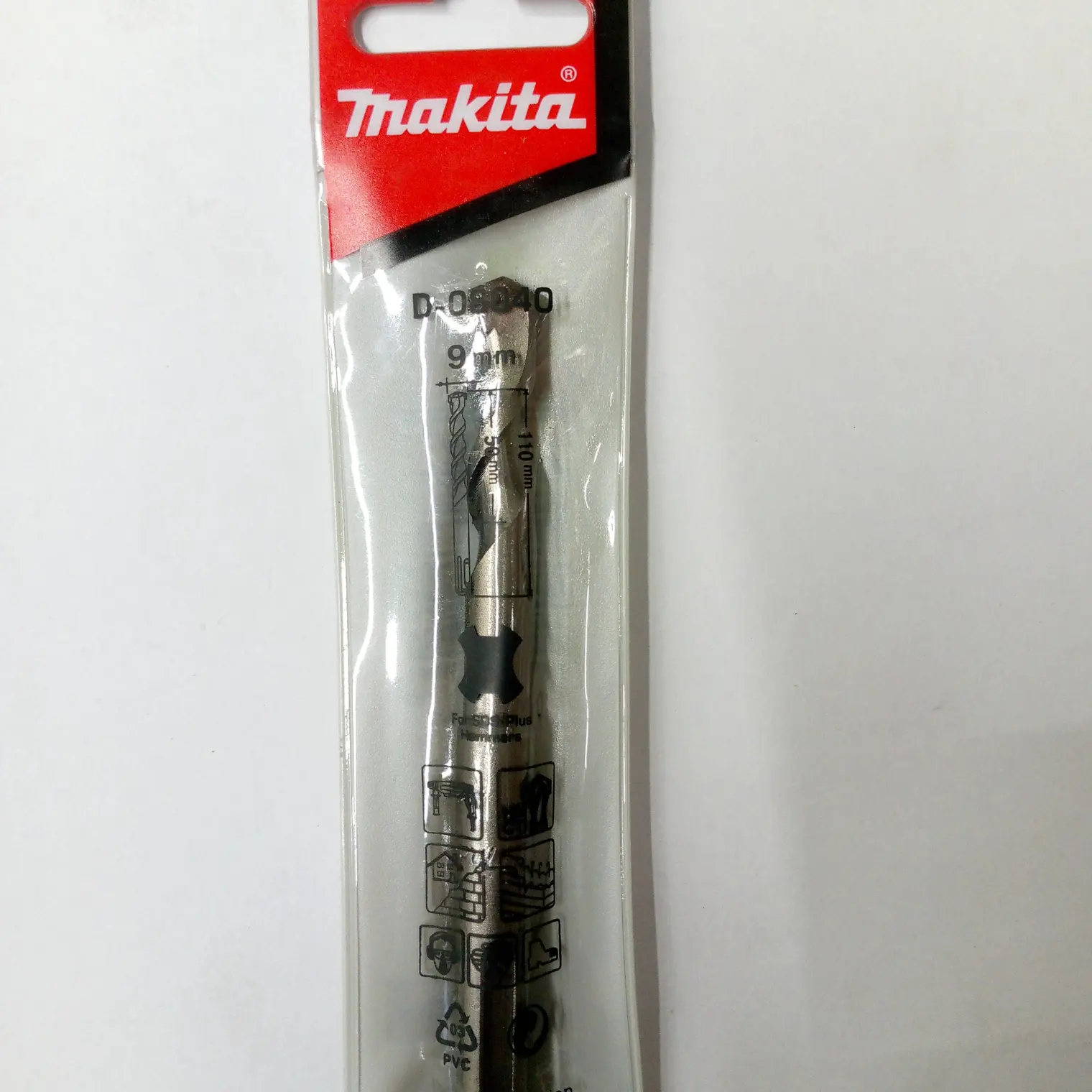 ดอกสว่านคอนกรีต 9 x 110 มม. SDS 2PLUS(D-08040) MAKITA