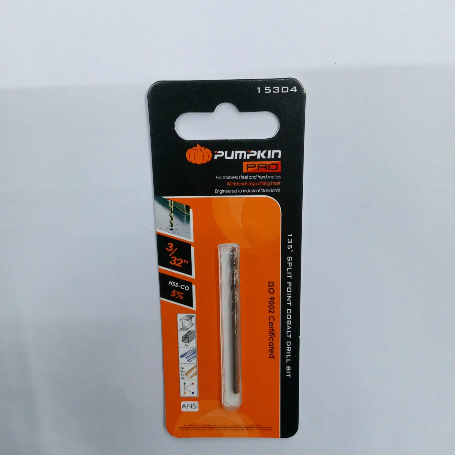 ดอกสว่านโคบอลต์ ก้านกลม เจาะเหล็ก PRO 3/32นิ้ว PUMPKIN