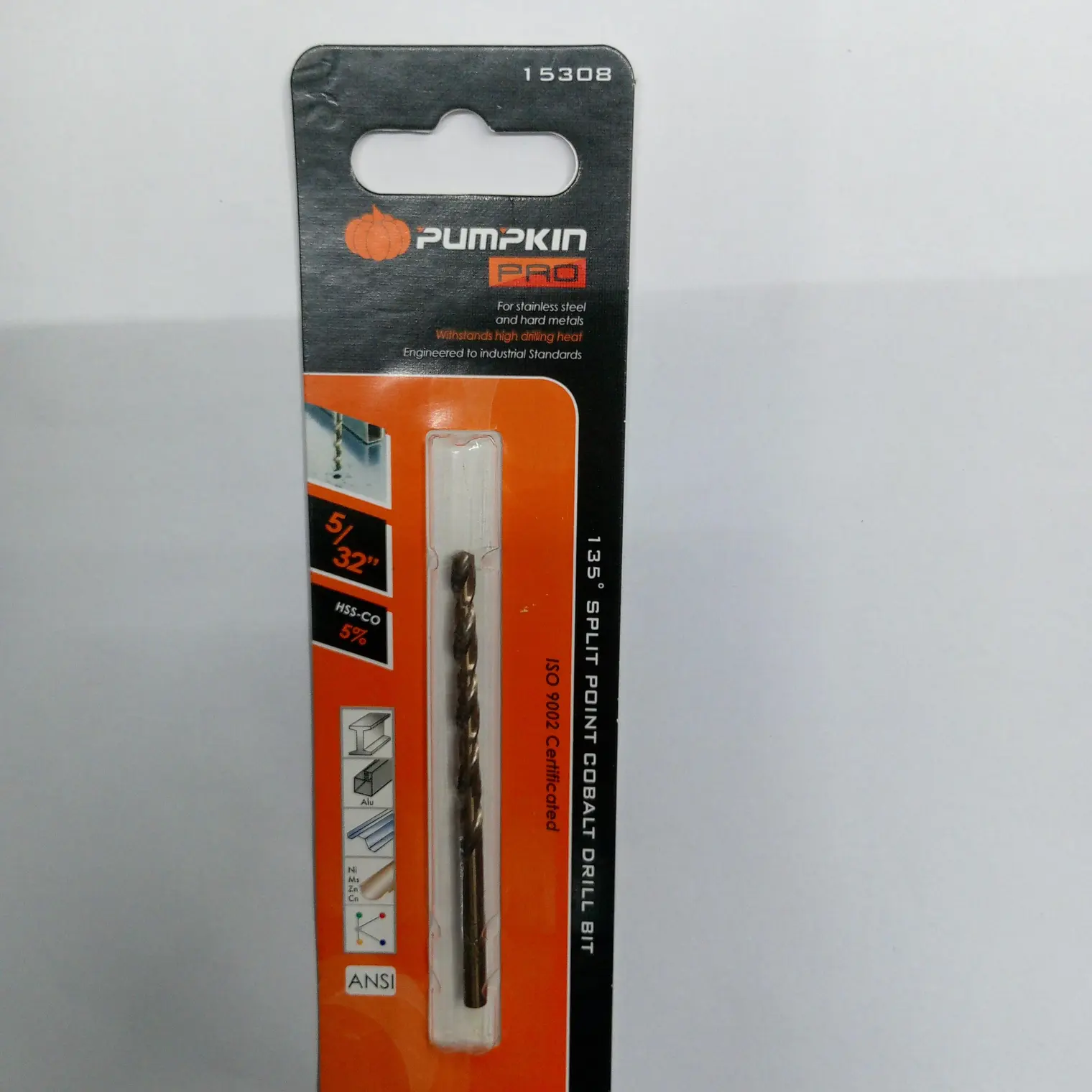 ดอกสว่านโคบอลต์ ก้านกลม เจาะเหล็ก PRO 5/32นิ้ว PUMPKIN
