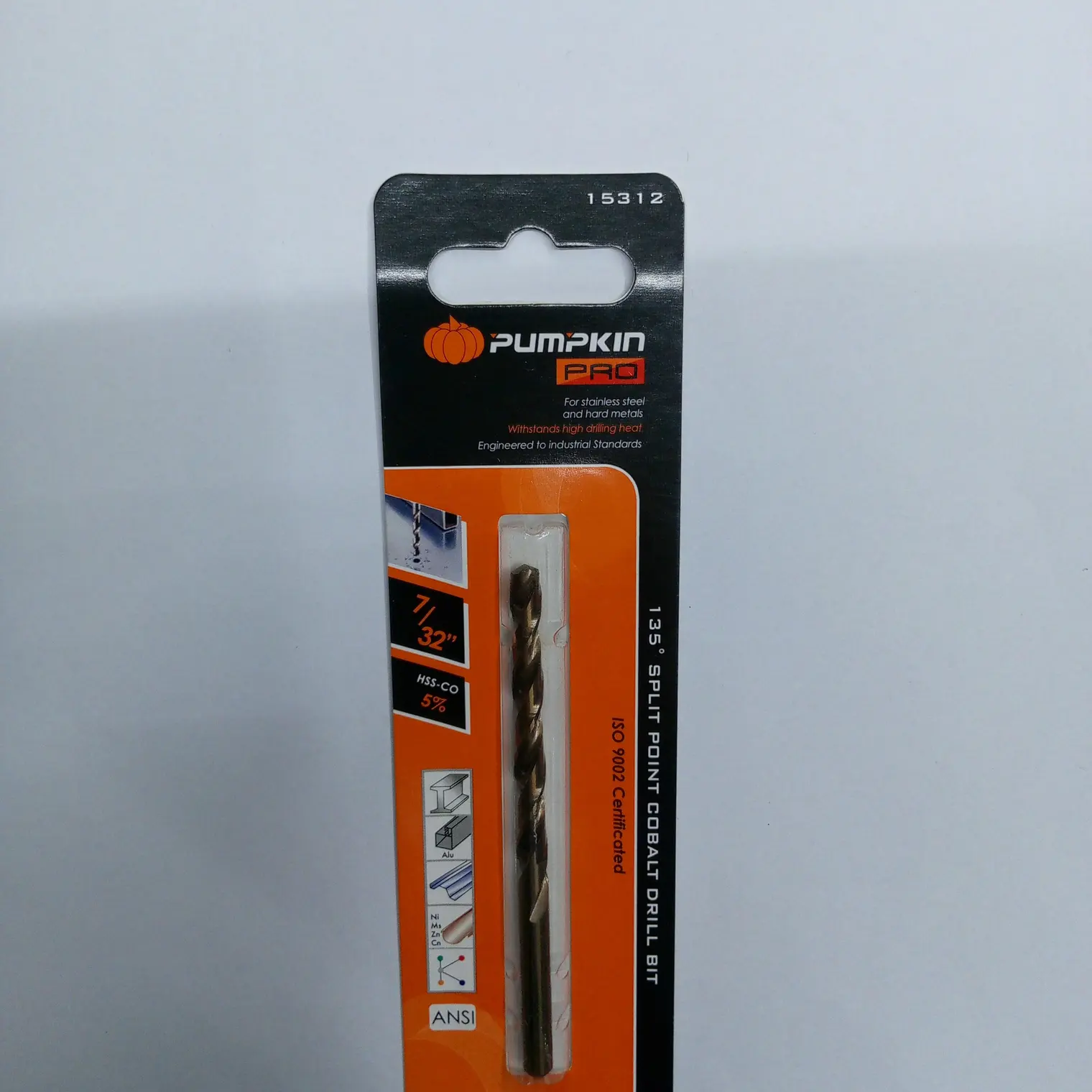 ดอกสว่านโคบอลต์ ก้านกลม เจาะเหล็ก PRO 7/32นิ้ว PUMPKIN