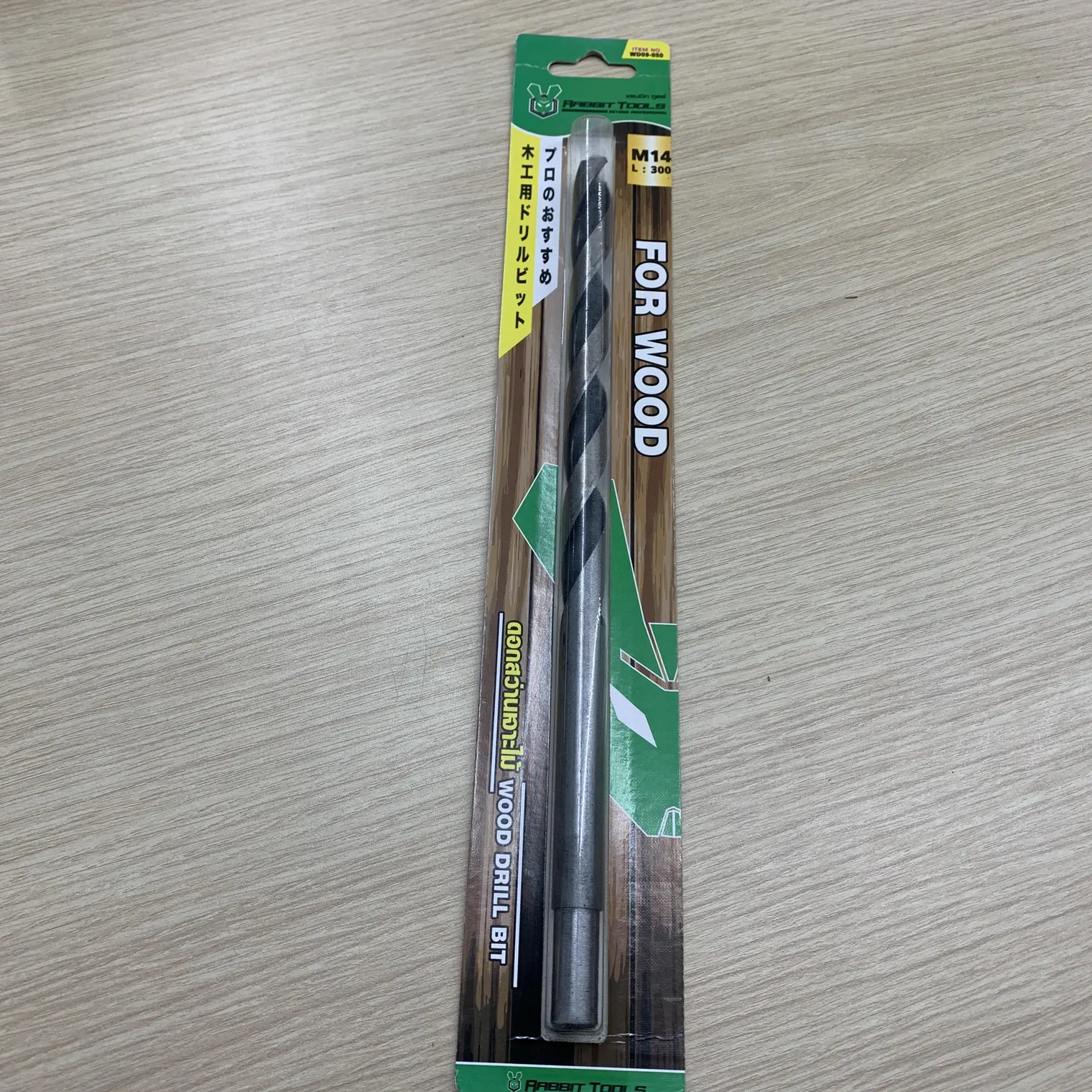 ดอกสว่านเจาะไม้ก้านยาว M14x300 RB No.WD09-050
