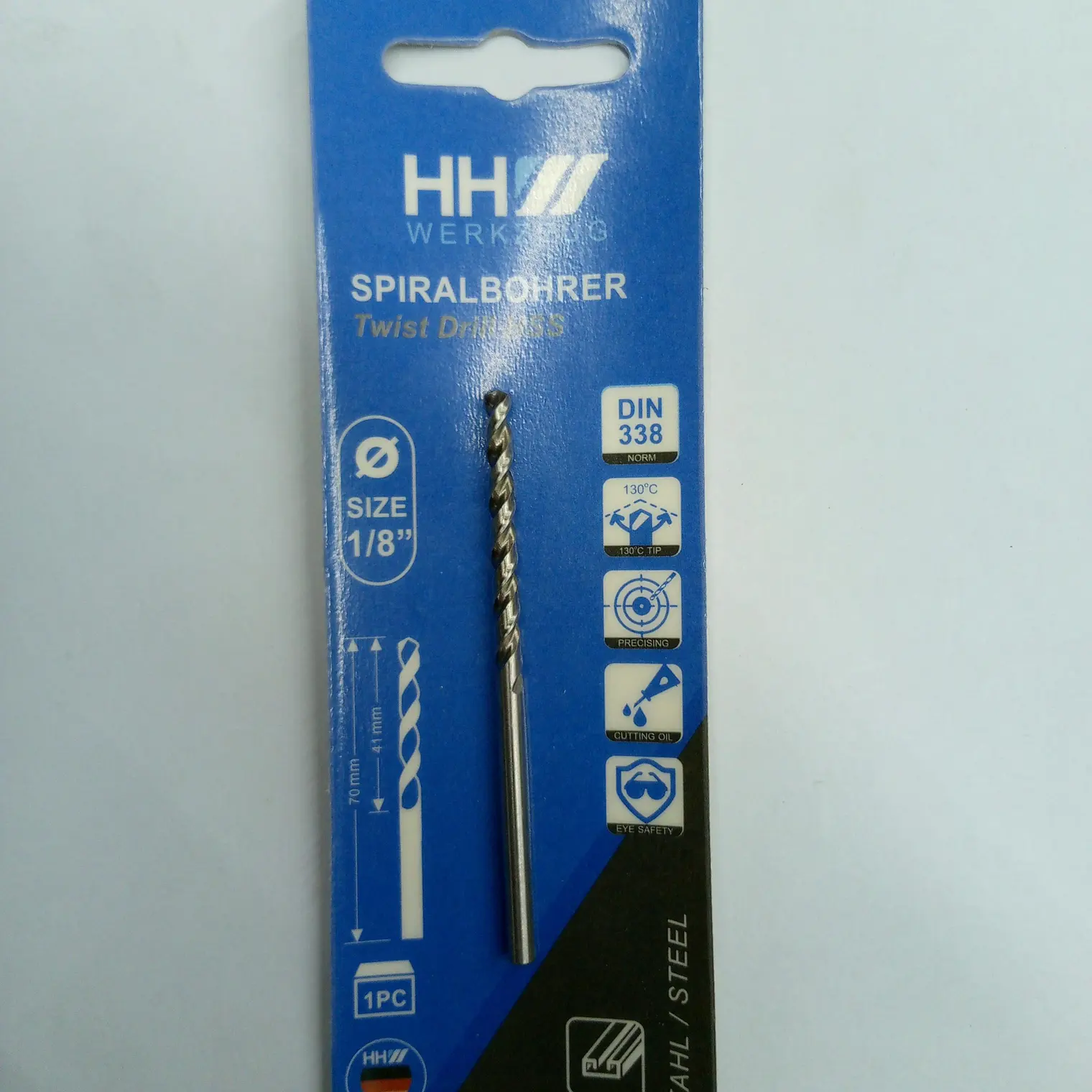 ดอกสว่านเจาะเหล็ก 1/8 นิ้ว HHW