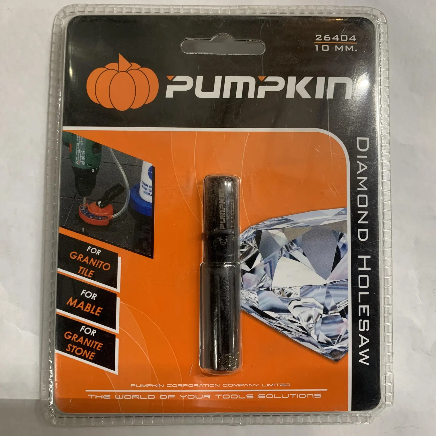 ดอกโฮลซอเพชรเจาะแกรนนิตโต้ 10มม. PUMPKIN