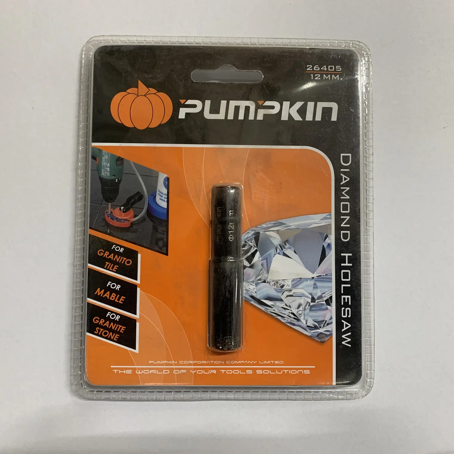 ดอกโฮลซอเพชรเจาะแกรนนิตโต้ 12มม. PUMPKIN