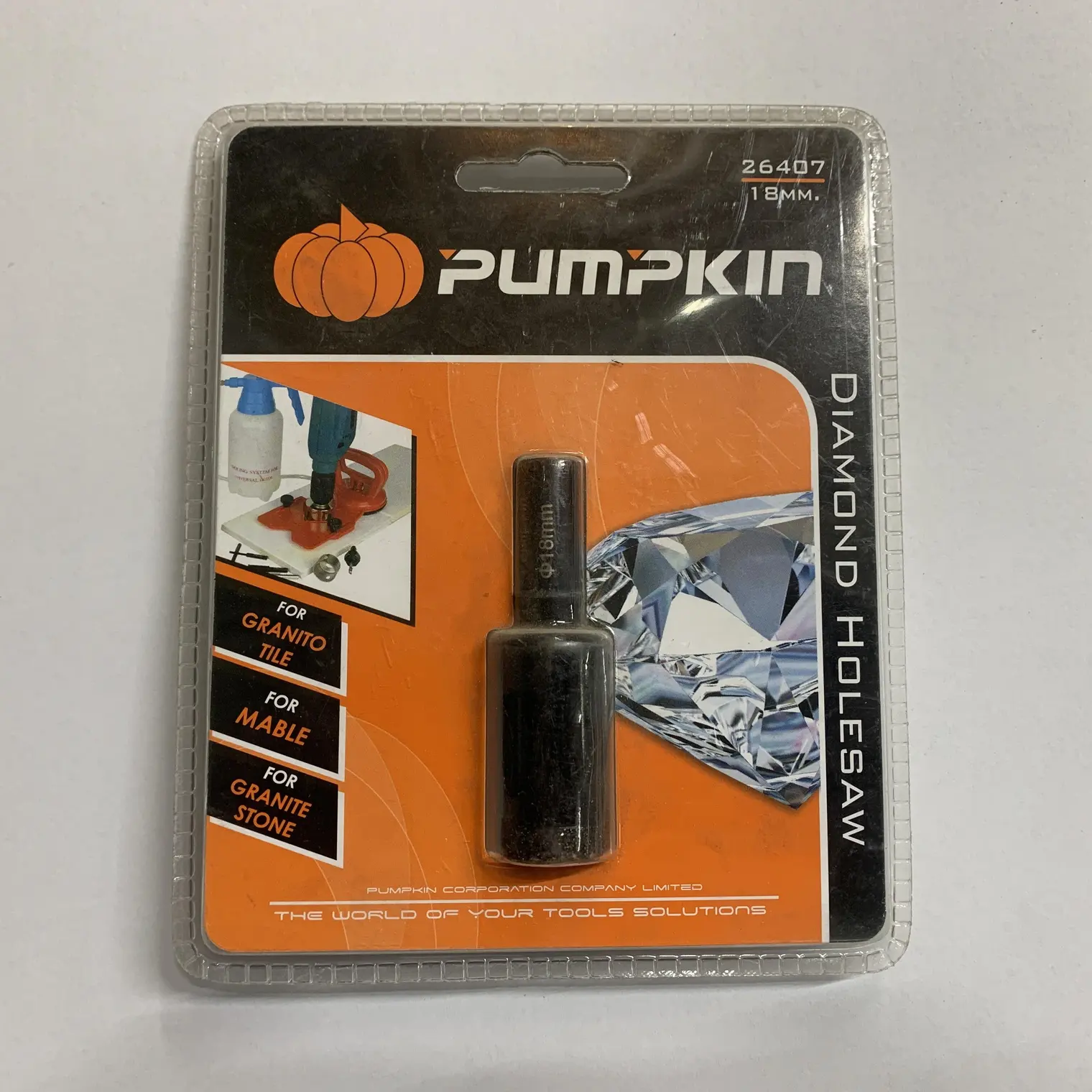 ดอกโฮลซอเพชรเจาะแกรนนิตโต้ 18มม. PUMPKIN