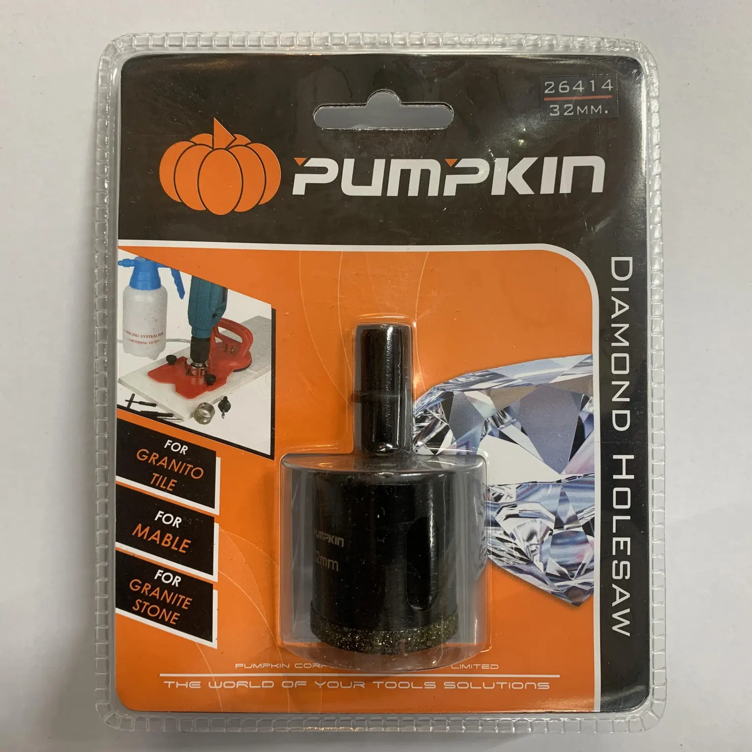 ดอกโฮลซอเพชรเจาะแกรนนิตโต้ 32มม. PUMPKIN