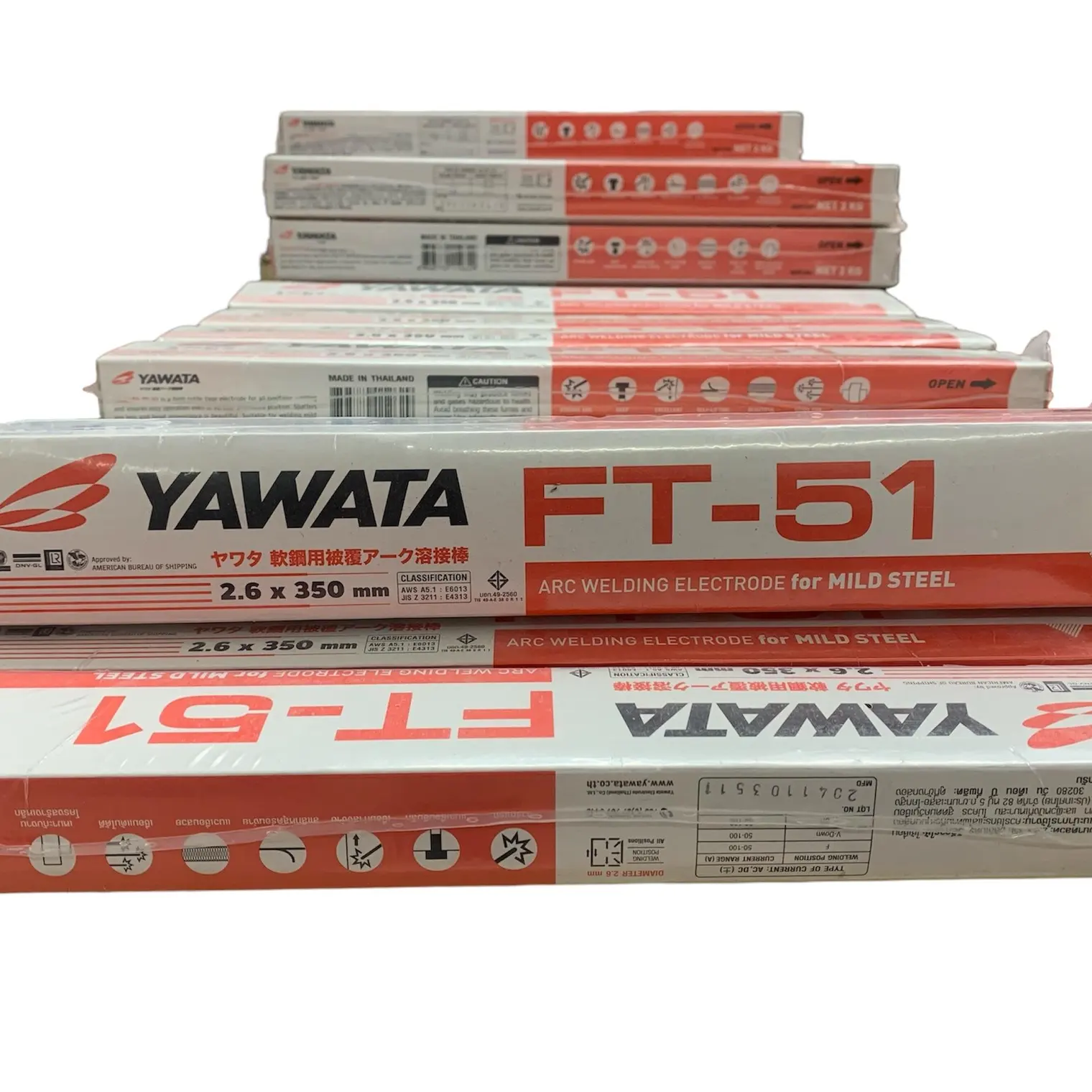 ลวดเชื่อมเหล็กเหนียว 2.6 มม. FT-51 YAWATA