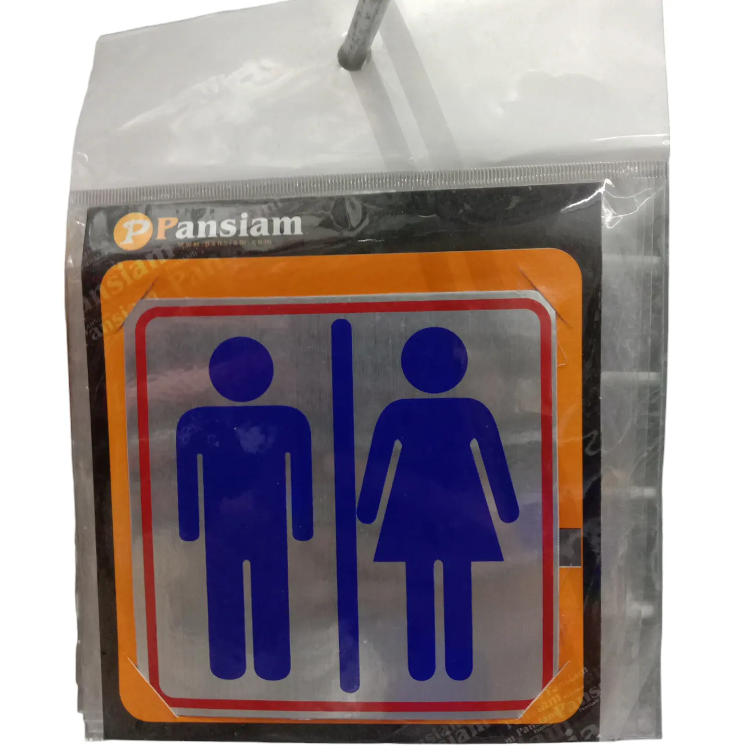 ป้ายสัญลักษณ์ ห้องน้ำชาย-หญิง 10 x 10 ซม. THS03