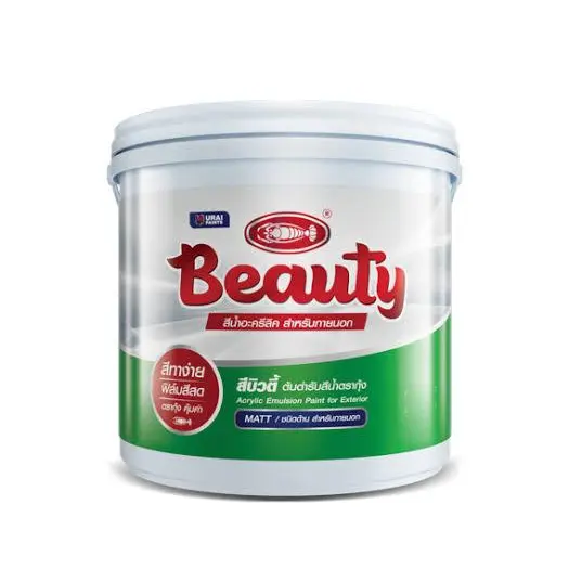 สีน้ำ ภายนอก #4005 (ถัง) สีควันบุหรี่ BEAUTY URAI