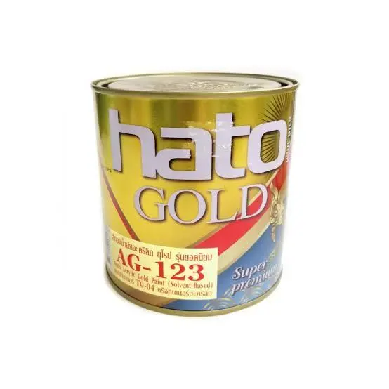 สีทองอะครีลิค สูตรน้ำมัน #AG123 (1กล.) HATO