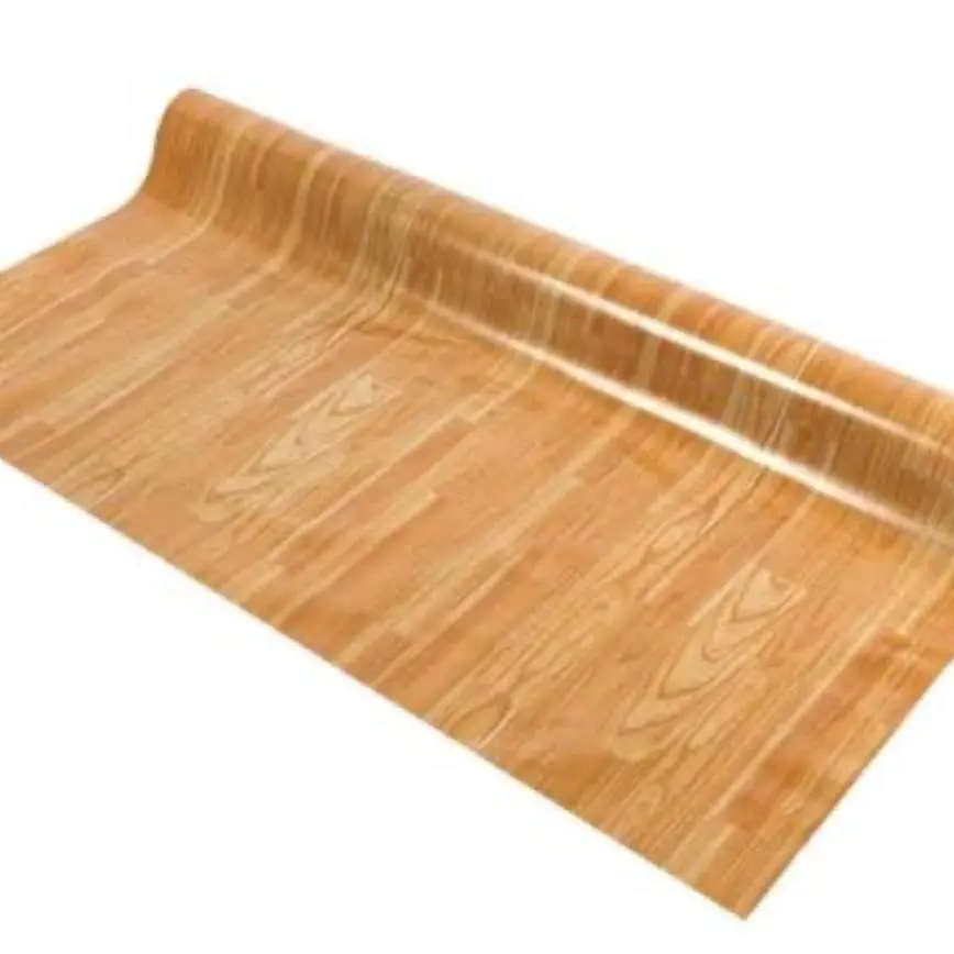 เสื่อโฟม 1.82 x 5 ม. x 1.20 มม. AM266-5A ลายไม้ทีค สีน้ำตาล Linoleum