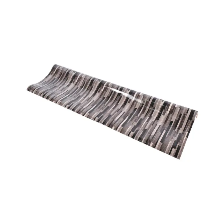 เสื่อน้ำมัน PVC 1.37 x 4.5 ม. X 0.3 มม. AM314-6 ลายปาร์เก้ สีเทา Linoleum