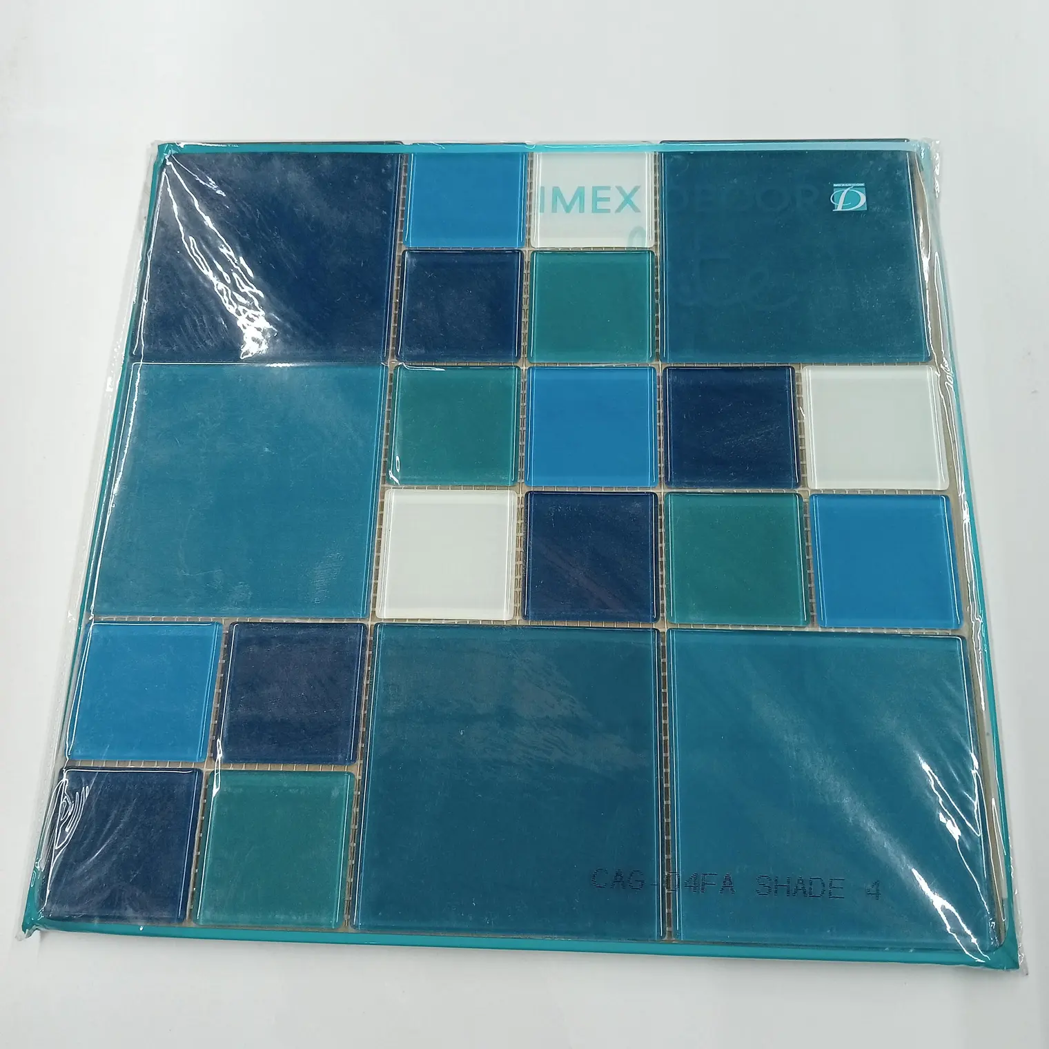 โมเสคแก้ว LITE FANTASY SEA AQUA 30 x 30 ซม. CAG-04FA IMEX