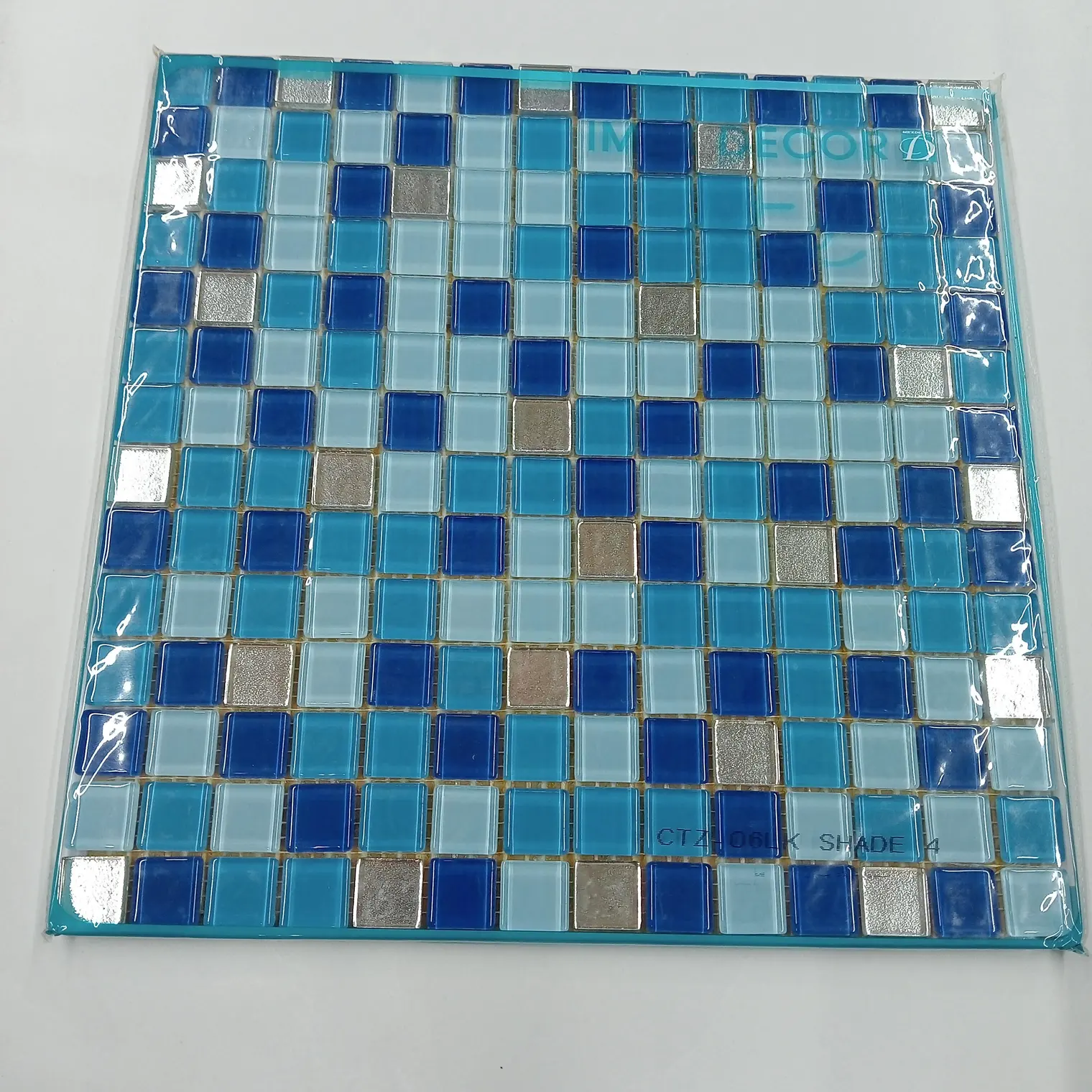 โมเสคแก้ว LITE LUCKY BLUE 30 x 30 ซม. CTZ-06LK IMEX