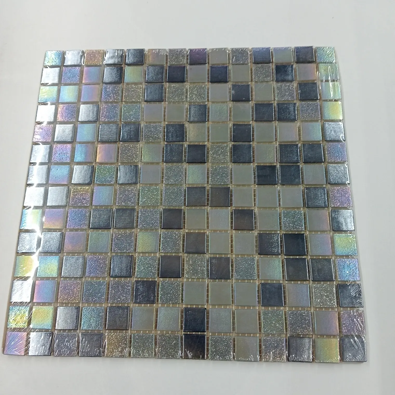 โมเสคแก้ว QUADRO LUSTER BLACK 30 x 30 ซม. VT-05QD IMEX