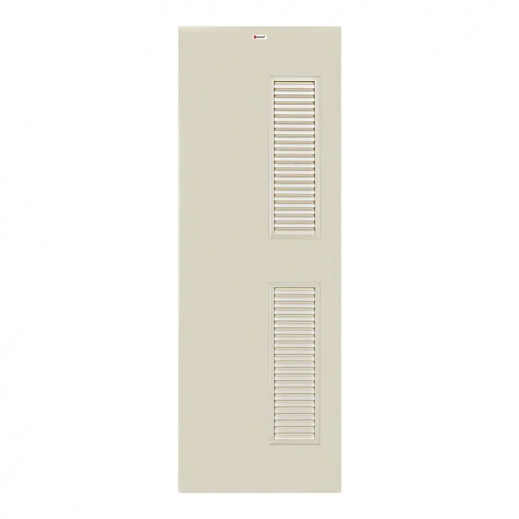 ประตู PVC เจาะ 70 x 200 ซม. BS6 สีครีม BATHIC
