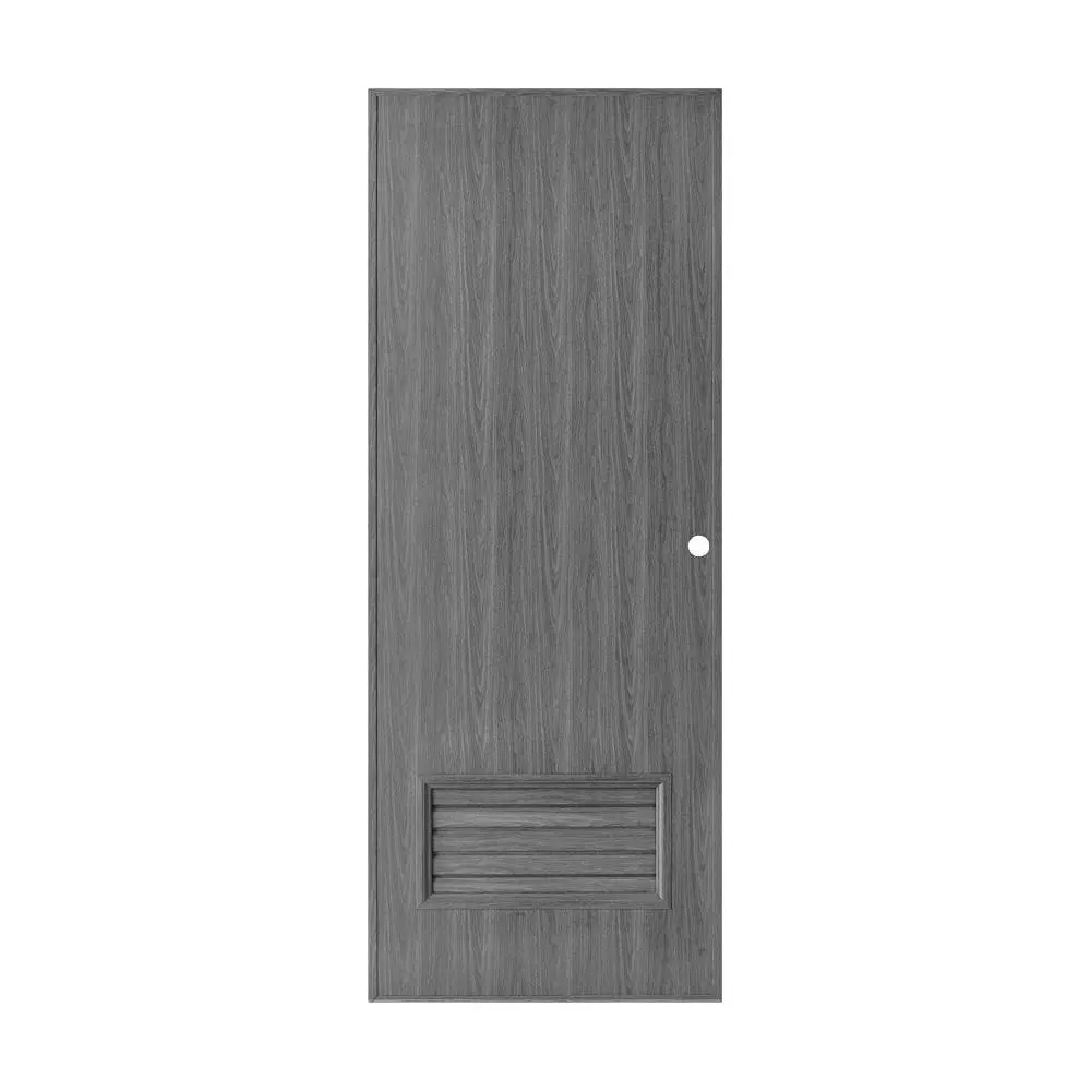 ประตู PVC พื้นขาวเกล็ดเทาเข้ม เจาะ 70 x 180 ซม. 06PU2-G1.1 WP
