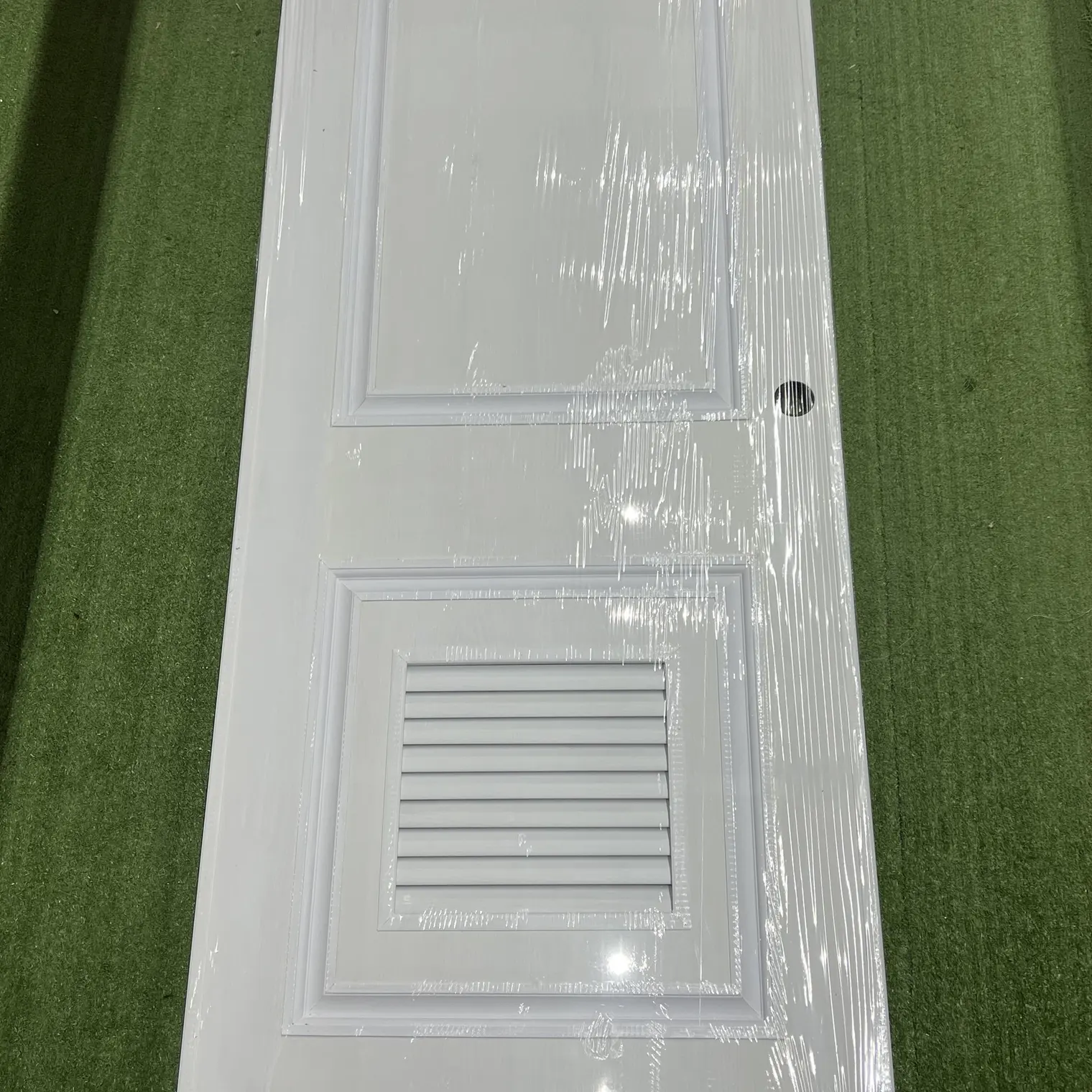 ประตู PVC ลายไม้ขาว เจาะ 80 x 200 ซม. 02LS SPC