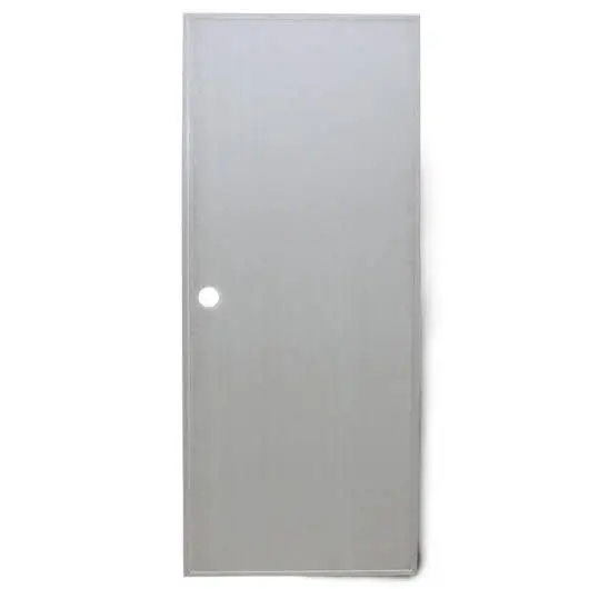 ประตู PVC ทึบ เจาะ (+วงกบ) 80 x 200 ซม. 1.5 ซม. สีเทา