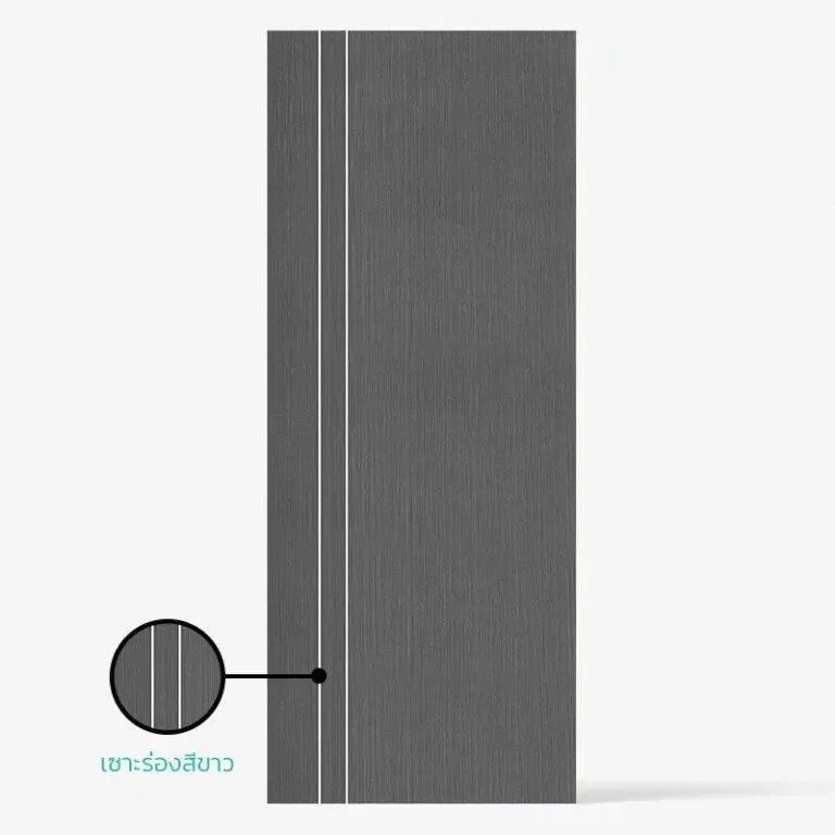 ** ECO-DOOR ประตูภายใน UPC Extrusion ปิดผิว PVC FILM PE1 3.5*80*200(ไม่เจาะ)