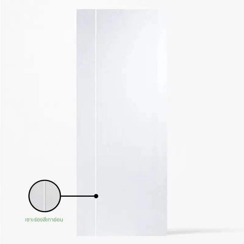 ประตูภายนอก/ใน UPVC 100 X 200 ซม. 3.5 ซม. 1L สีขาว ECO-DOOR