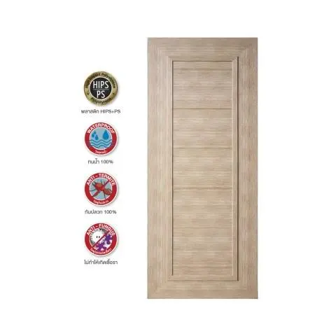 ประตู 80 x 200 ซม. DB-19 สีเบจ YES MOULDING