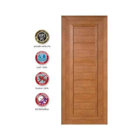 ประตู 80 x 200 ซม. DB-20 สีไม้สักทอง YES MOULDING