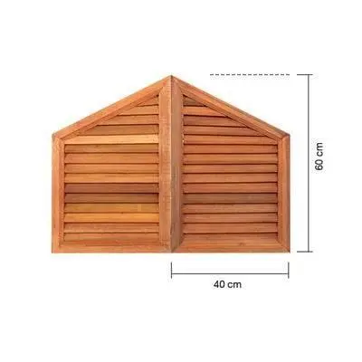 เกล็ดจั่วไม้ จั่วแหลม (ใหญ่) 40 x 40 x 60 ซม. รุ่น #501